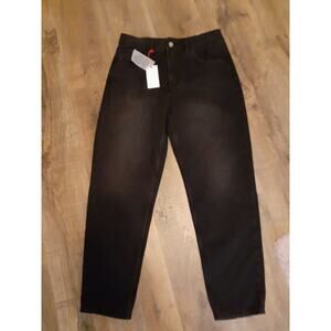 BDG High Waist Tapered Leg Black Mom Jeans Denim 31 NEW